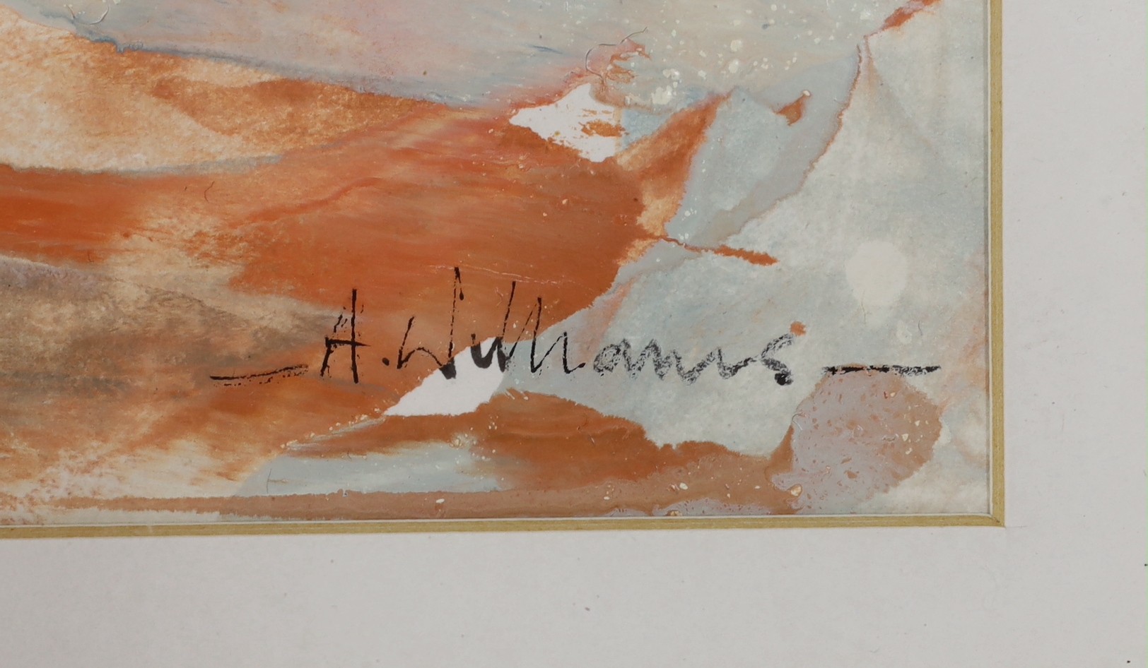 Albert Williams, oil on paper, Abstract, signed, 29 x 29cm